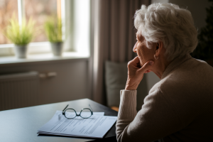 personne-agee-dos-fenetre-documents-lunettes