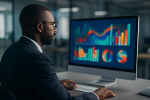 bureau-moderne-professionnel-ecran-graphes