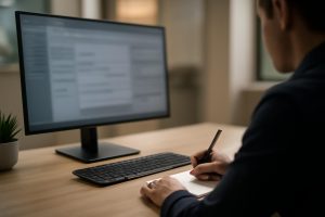 bureau-professionnel-ordinateur-personne-notes