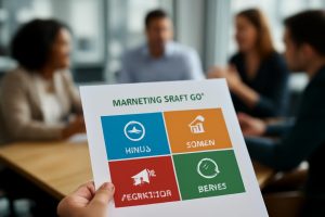 graphique-strategie-marketing-bureau-flou