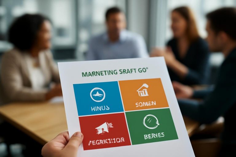 graphique-strategie-marketing-bureau-flou