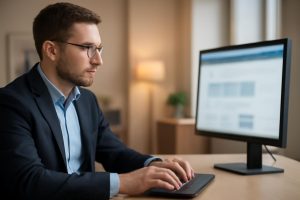 personne-bureau-ordinateur-ecran-bureau-moderne