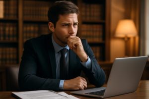 personne-pensive-bureau-documents-ordinateur