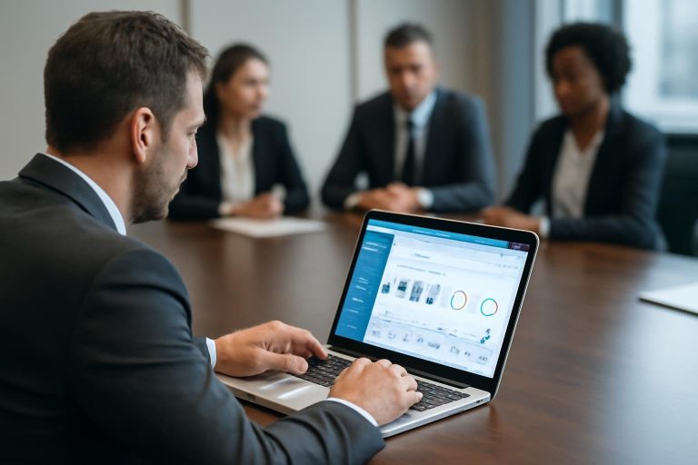 reunion-professionnelle-ordinateur-discussion-tableau-numerique