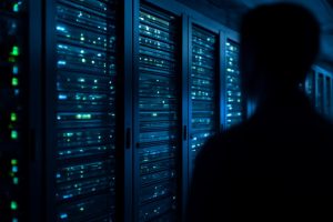 serveurs-lumieres-personne-silhouette-moderne