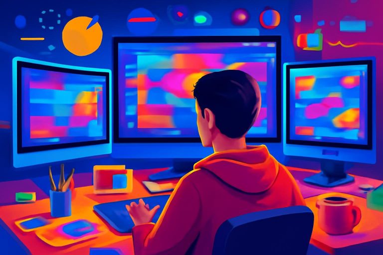 studio-numerique-couleurs-ecrans-personne