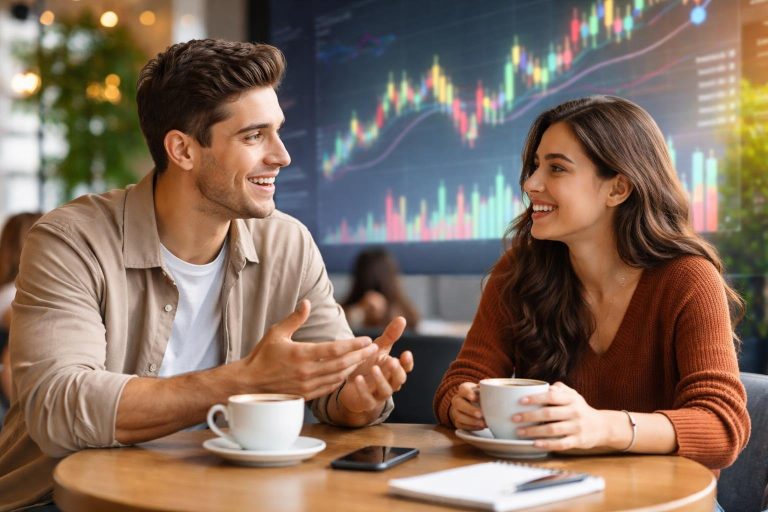 couple-cafe-graphique-financier