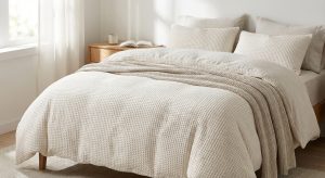 Housse gaufrée sans repassage : l’alliée déco et pratique du linge de lit