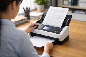 personne-scanner-bureau-moderne-organise